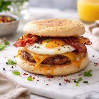 A Starving Students Bacon Egg Muffin