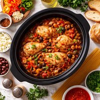 A Super Slow Cooker Chicken Cacciatore