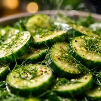 A Very Easy Cucumber and Fresh Dill Salad
