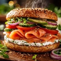 A Very Interesting Smoked Salmon Sandwich