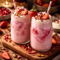 Aarsis Ultimate Strawberry and Rose Lassi