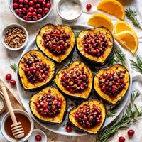 Acorn Squash Cranberry Orange Sauce