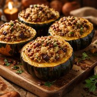 Acorn Squash with Apple Stuffing