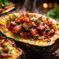 Acorn Squash with Bacon