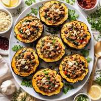 Acorn Squash with Sausage