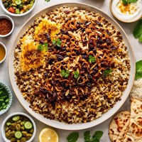 Adas Polo Persian Rice with Lentils