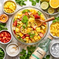 Adult Fruit Salad Alcoholic Martinique Caribbean