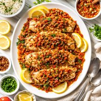 Advantium Baked Grouper with Creole Sauce