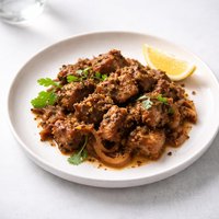 Afelia Pork in Coriander Wine