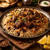 Afghani Lamb and Rice Dish