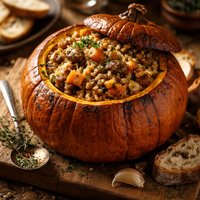 African Pearl Barley Pumpkin Pot