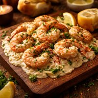 Ajeen Beckford Creamy Garlic Shrimp