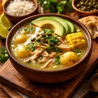 Ajiaco Bogotano Chicken and Potato Soup Bogota Style