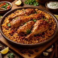 Al Kabsa Traditional Saudi Rice Chicken Dish