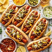 Alabama Coney Style Hot Dogs