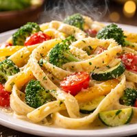 Alfredo Pasta Primavera