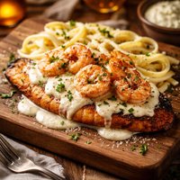 Alfredo Shrimp Tilapia