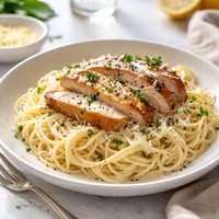 Alfredo with Angel Hair Pasta and Chicken