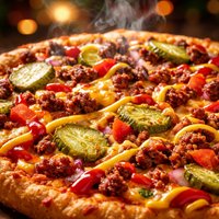 All American Cheeseburger Pizza