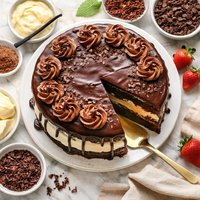 All Chocolate Boston Cream Pie