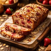 Almond and Strawberry Bread