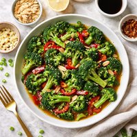 Almond Broccoli in Sherry Sauce