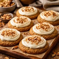 Almond Butter Cookies with Frosting