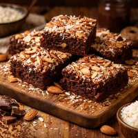 Almond Coconut Brownies