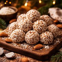 Almond Coconut Christmas Balls
