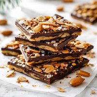 Almond Covered Chocolate Brittle
