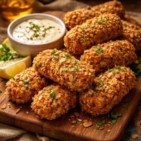 Almond Crusted Sweet Potato Croquettes