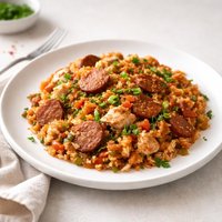Andouille and Chicken Jambalaya