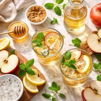 Apfelsaftschorle Sparkling Apple Juice Homemade