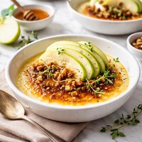 Apple and Goats Cheese Brulee