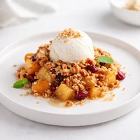 Apple Apricot Cranberry Crumble