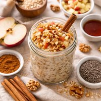 Apple Cinnamon Overnight Oatmeal
