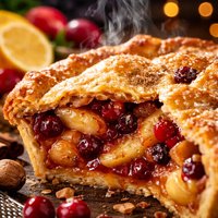 Apple Cranberry Currant Pie W Lemon Nutmeg Crust