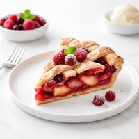 Apple Cranberry Raspberry Pie