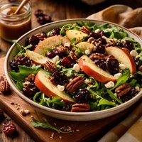 Apple Dried Cherry and Pecan Salad with Maple Dressing