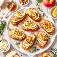 Apple Goat Cheese Bruschetta