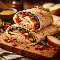 Apple Gouda and Turkey Wrap with Bacon