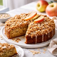 Apple Oat Coffee Cake