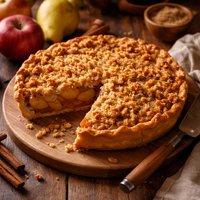 Apple Pear Crumble Pie