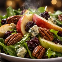 Apple Pecan and Blue Cheese Salad with Dried Cherries