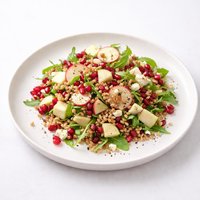 Apple Pomegranate and Wheat Berry Salad