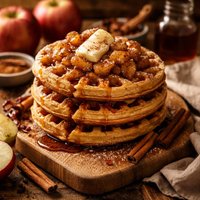 Apple Spice Waffles