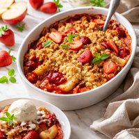 Apple Strawberry Cobbler