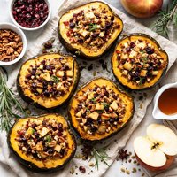 Apple Stuffed Acorn Squash