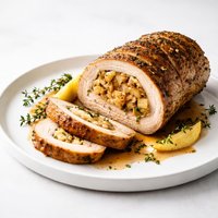 Apple Stuffed Roast Pork Loin