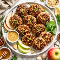 Apple Stuffed Sausage Patties